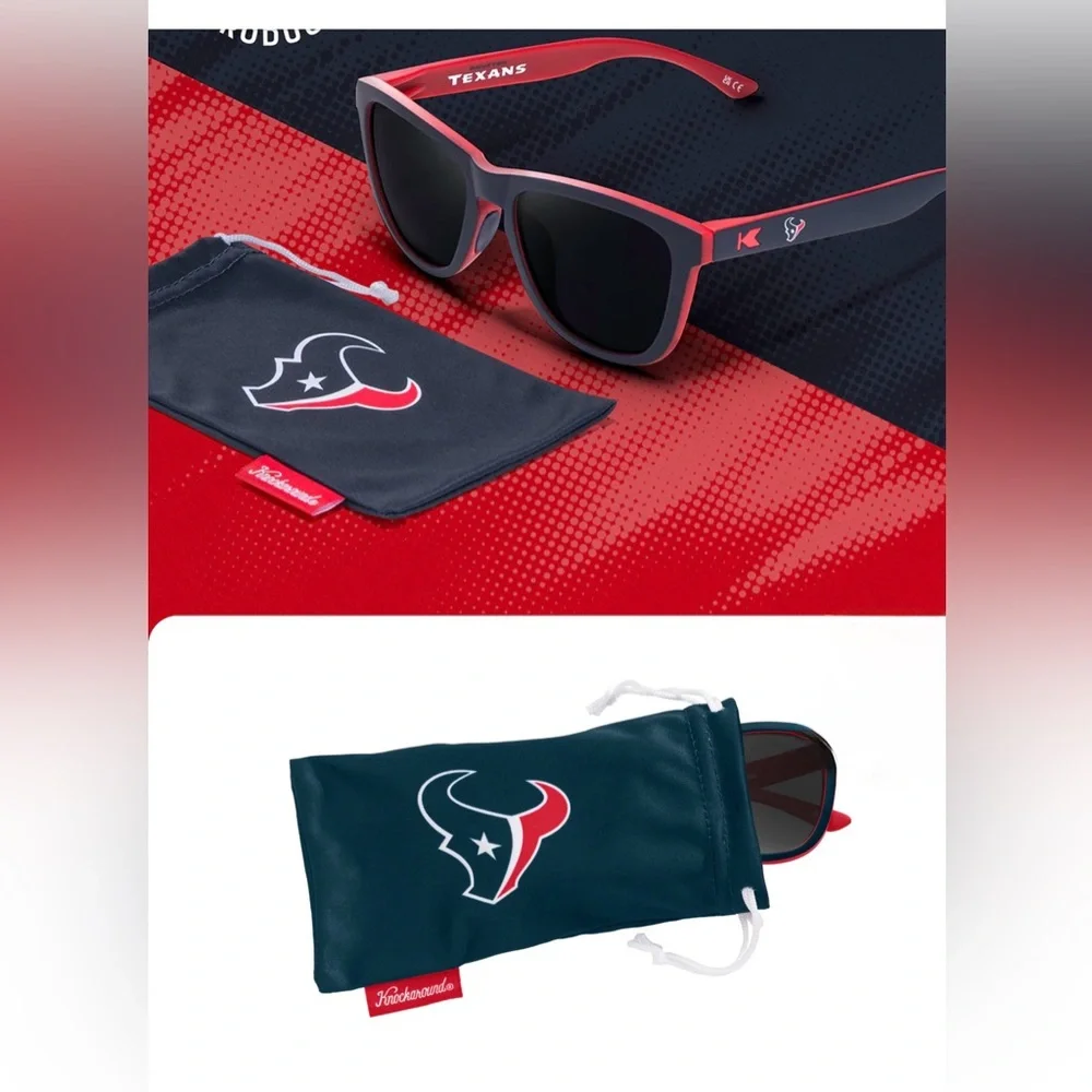 Texans Red and Black Sunglasses polarized by Knockaround